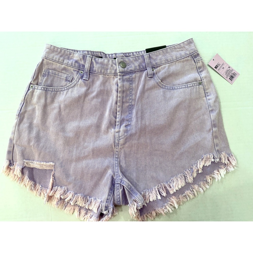 Wild Fable Highest Rise Shorts Purple Denim Size 14 Women's NEW NWT